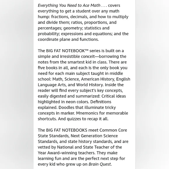 Everything You Need To Ace Math In One Big Fat Notebook - Picture 4 of 4